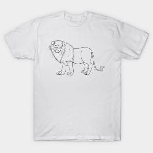 Lion - Line Art T-Shirt